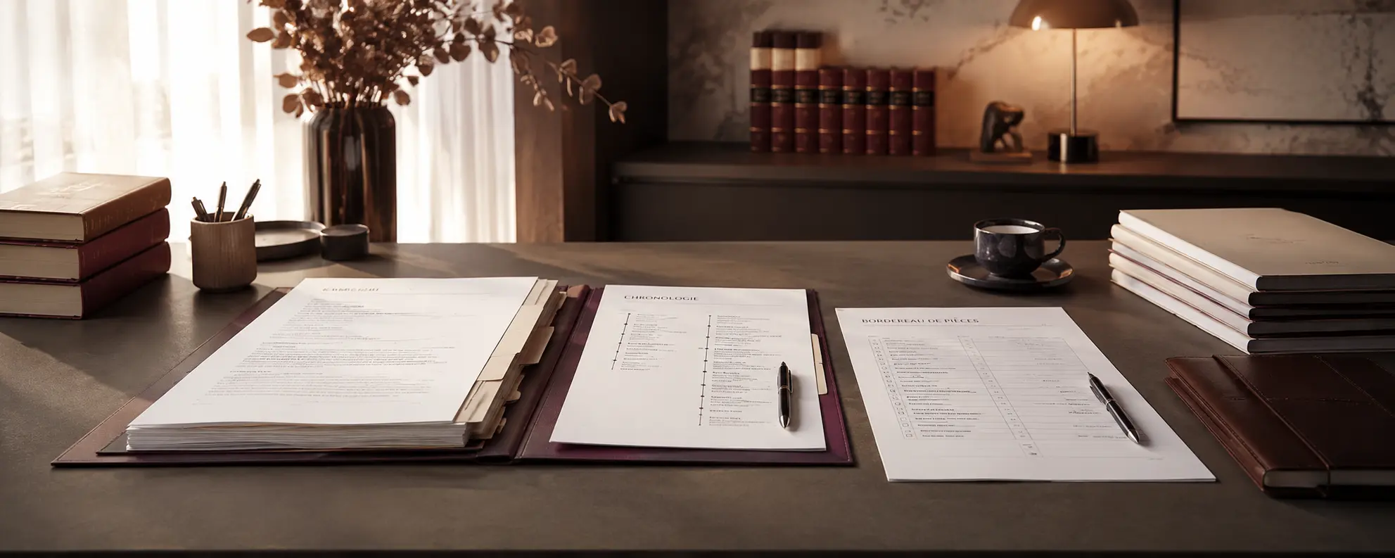 Dossier préparé pour avocat : pièces classées, chronologie et synthèse documentaire